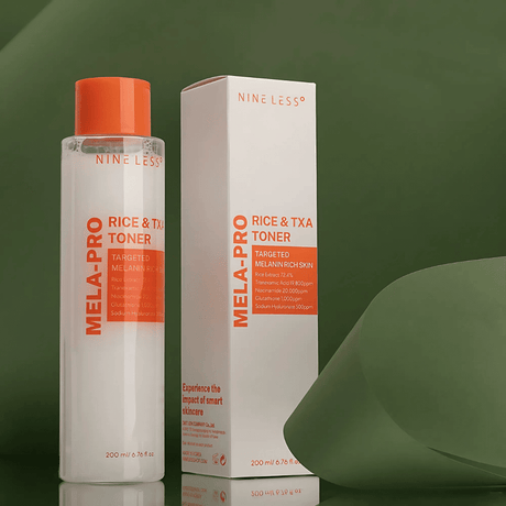 Mela-Pro Rice & TXA Toner ideal para piel con manchas, opacidad o tono desigual.