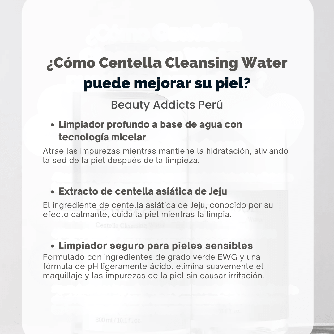 Desmaquillante facial suave para piel sensible o con rojeces.