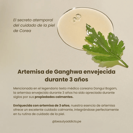 Textura acuosa Mugwort Essence I’m From que calma y nutre la piel sensible