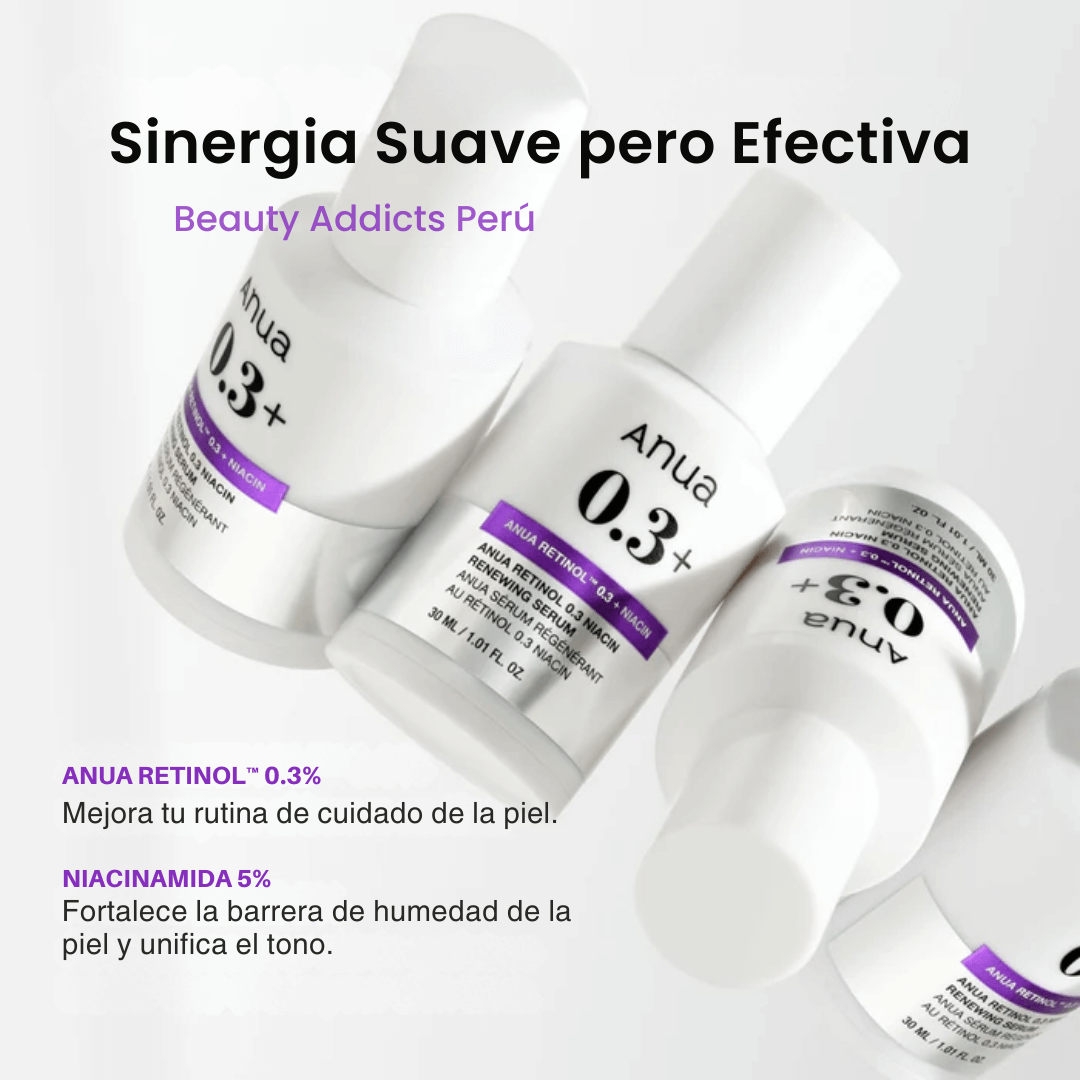 Sérum de Anua para tratar signos de envejecimiento y manchas oscuras.