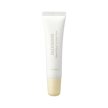 Mixsoon Natural Bean Lip Mask Balm hidrata intensamente y repara labios secos.