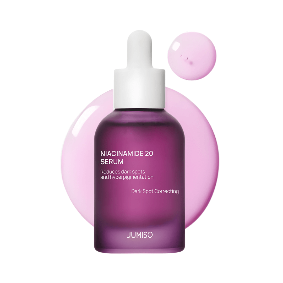 Niacinamide 20 Serum Jumiso ilumina la piel y reduce visiblemente las manchas oscuras.