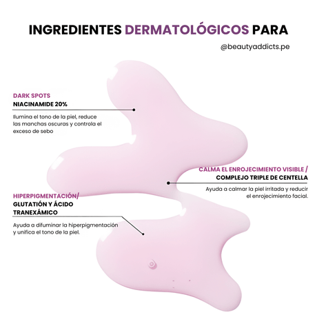 Niacinamide 20 Serum Jumiso calma irritaciones con complejo Triple Centella y glutatión.