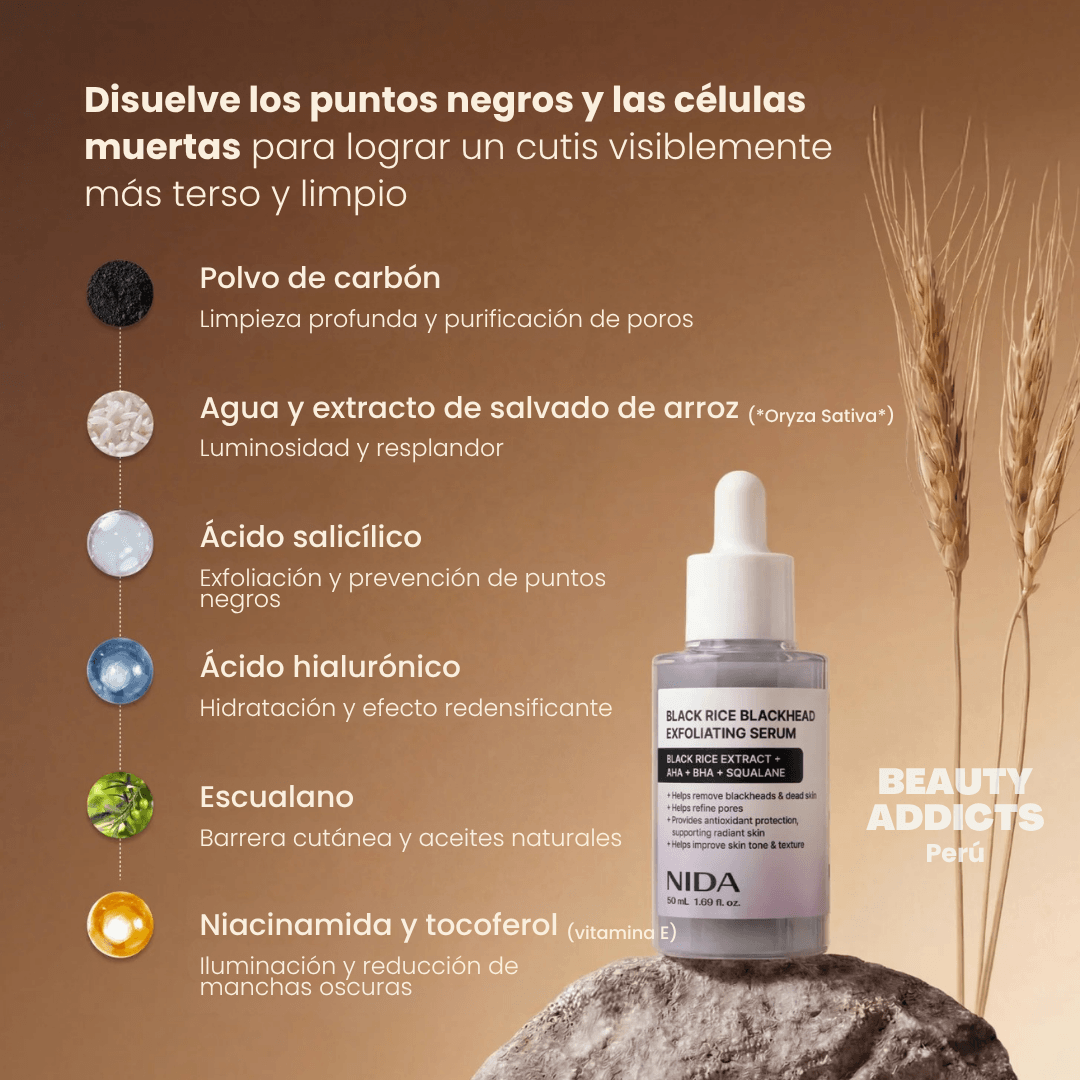 NIDA Black Rice Blackhead Exfoliating Serum