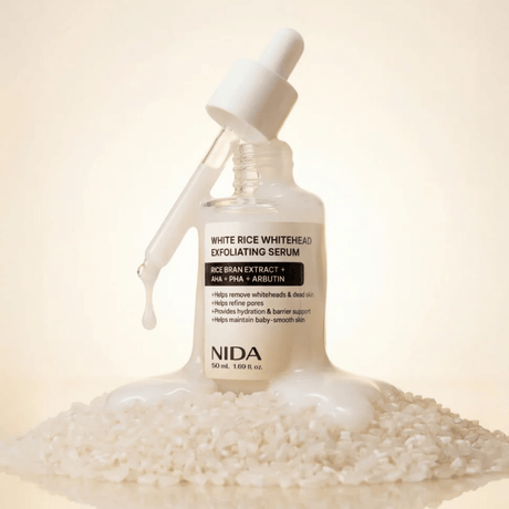 NIDA White Rice Whitehead Exfoliating Serum