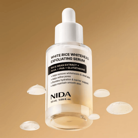 NIDA White Rice Whitehead Exfoliating Serum