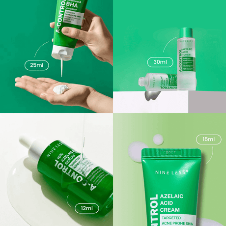 Set de tratamiento mini con ácido azelaico para controlar brotes y exceso de sebo.