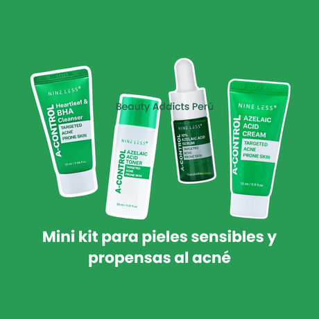 Set coreano para piel problemática con ingredientes purificantes.