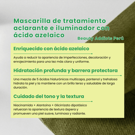 Mascarilla coreana de Nineless para piel sensible con tendencia acneica.