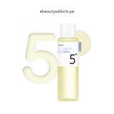 Numbuzin No.5 Boosting Toner que revitaliza la piel apagada con vitaminas.