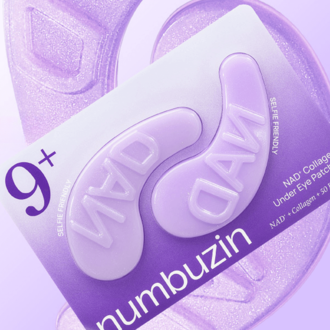 Parches reafirmantes con colágeno de Numbuzin para contorno de ojos deshidratado.
