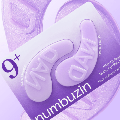 Parches reafirmantes con colágeno de Numbuzin para contorno de ojos deshidratado.