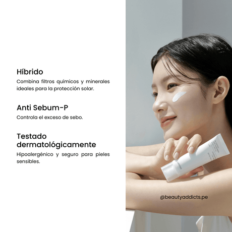 Protección solar ideal para piel mixta y grasa con control de brillo duradero.