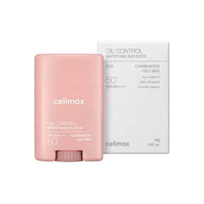 Oil Control Mattifying Sun Stick Celimax protege con SPF50+ y deja acabado mate.