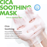 Mascarilla facial con centella asiática que ayuda a aliviar inflamación y mejorar la recuperación de la piel.