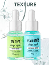 Dermal Shop dúo de serums calmante e hidratante para piel mixta o grasa.
