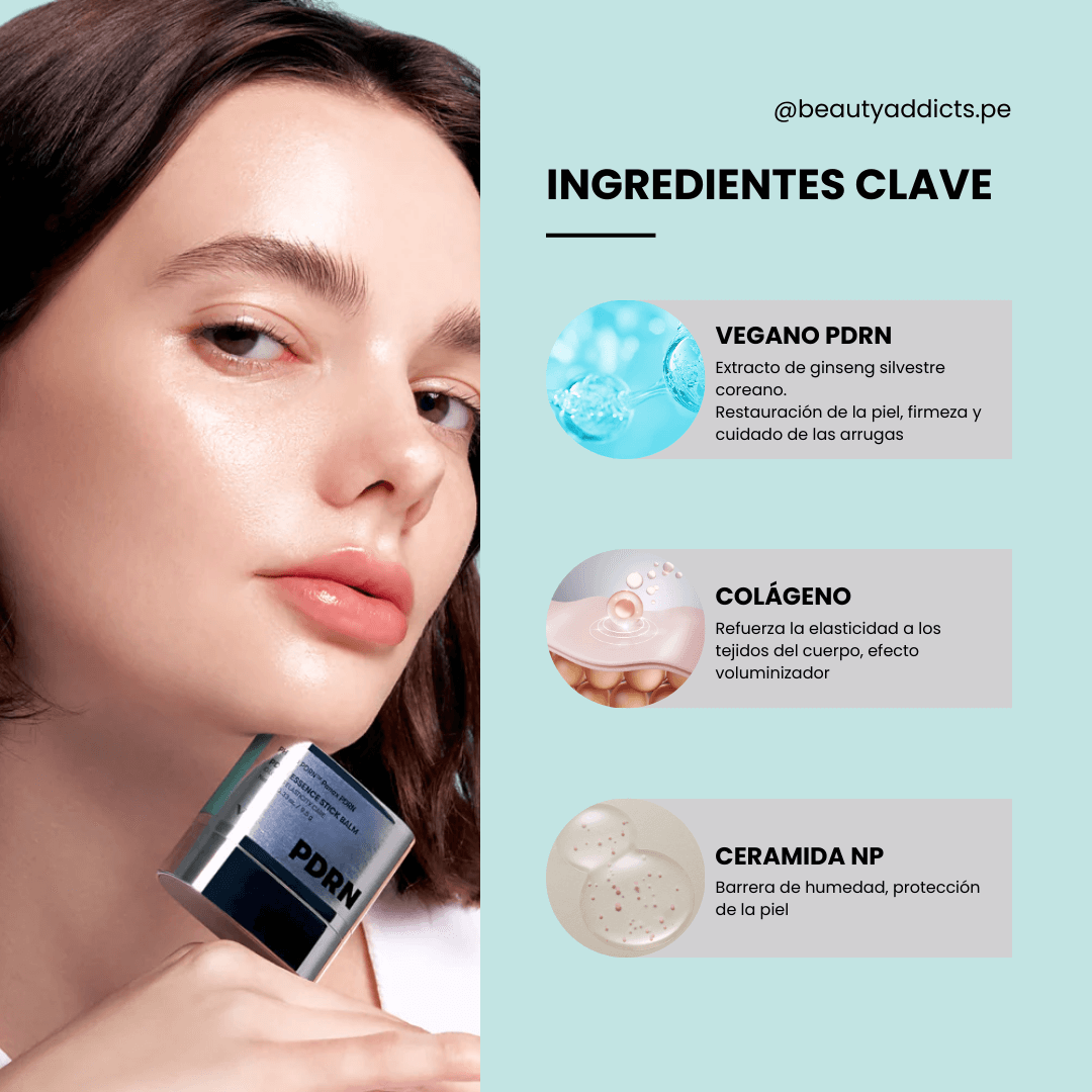 PDRN Essence Stick Balm VT Cosmetics con PDRN vegano para prevenir arrugas.