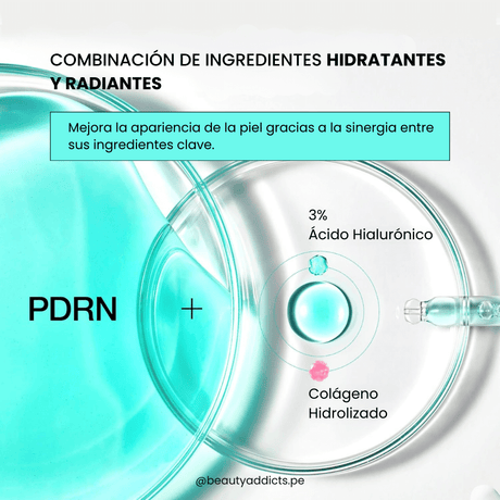Serum de Anua con PDRN y 3% de ácido hialurónico que mejora elasticidad y rellena líneas finas.