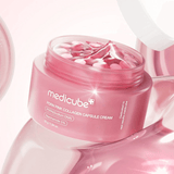 PDRN Pink Collagen Capsule Cream de Medicube reafirma piel y elasticidad.