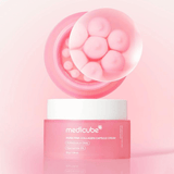 PDRN Pink Collagen Capsule Cream de Medicube fortalece barrera con ceramidas y péptidos.