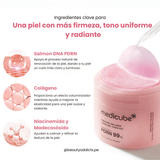 Toner Pad PDRN Pink Collagen de Medicube con PDRN regenerador y colágeno.