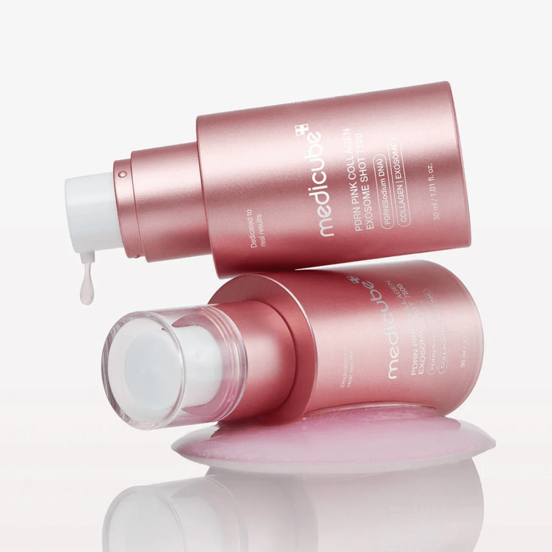 PDRN Pink Collagen Exosome Shot Serum 7500 aporta hidratación sin sensación grasa ni residuos.