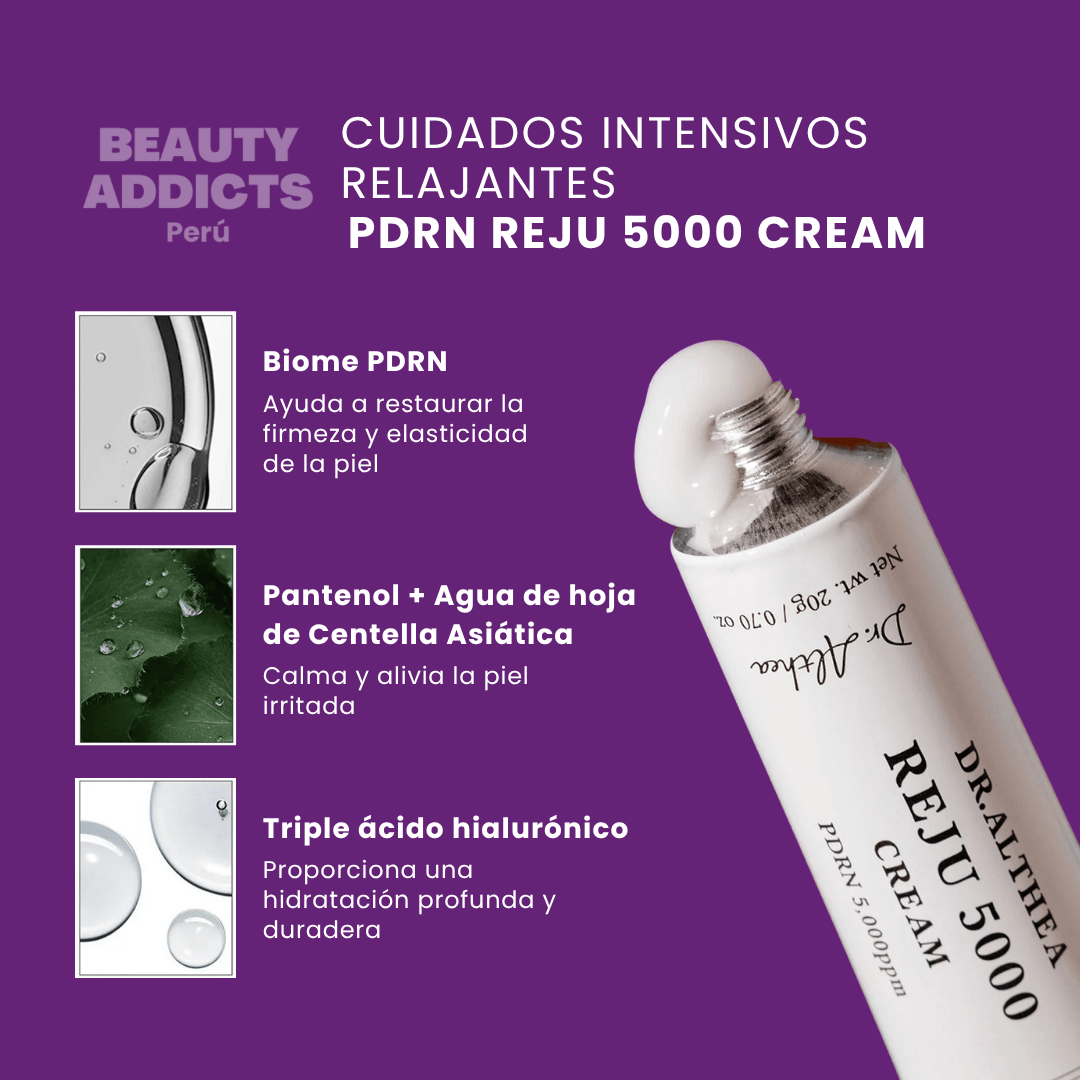 PDRN Reju 5000 Cream de Dr. Althea para una piel más firme, luminosa y visiblemente saludable.
