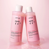 Peach 77 Niacin Essence Toner hidrata y revitaliza la piel apagada.