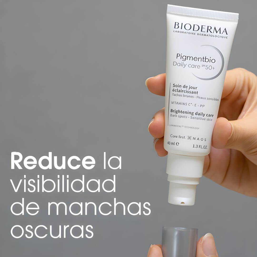Pigmentbio Daily Care SPF 50+ Bioderma hidrata profundamente y protege frente a agresiones externas.