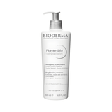 Pigmentbio Foaming Cream Bioderma exfolia suavemente y mejora la luminosidad del rostro.