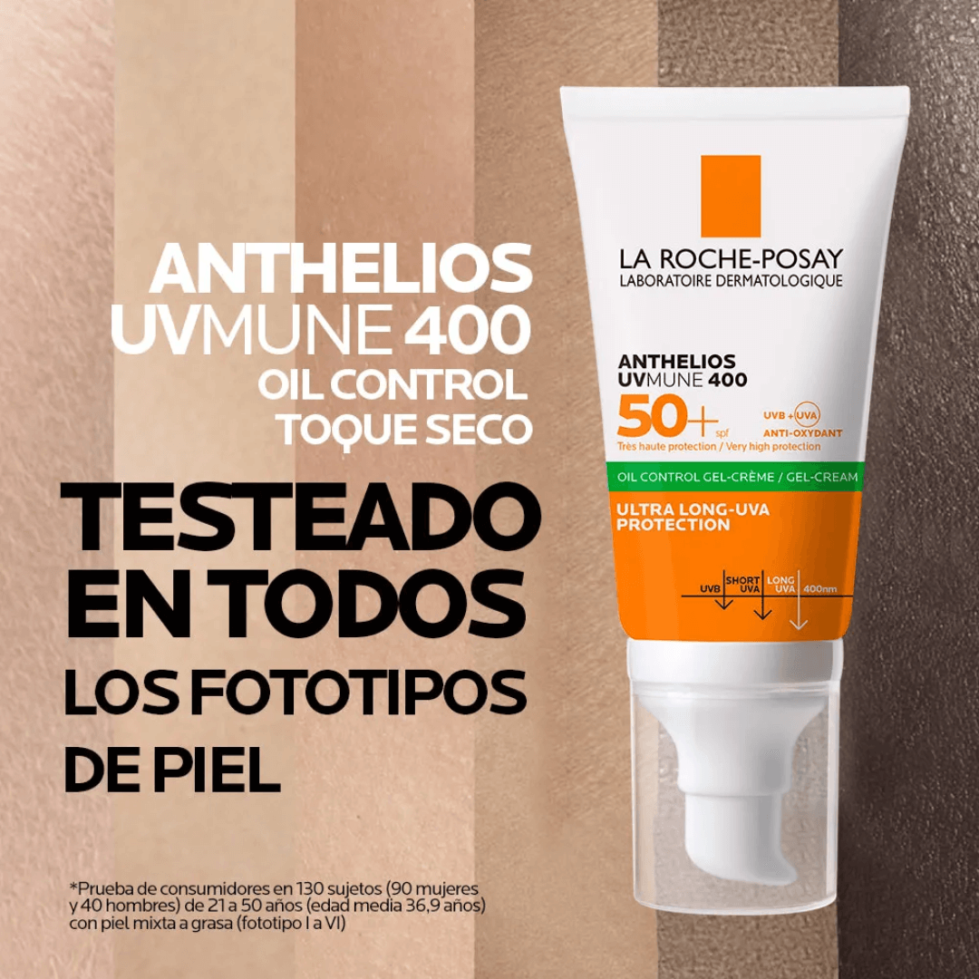Protector Solar Anthelios UV Mune 400 Oil Control Gel-Cream SPF50+