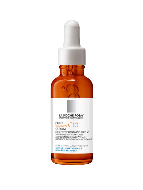 Pure Vitamin C10 Sérum Antioxidante La Roche-Posay ilumina y unifica el tono.