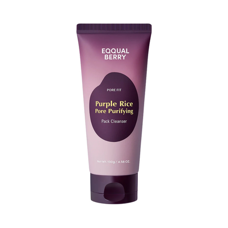 Eqqualberry Purple Rice Pore Purifying Pack Cleanser limpia poros y elimina impurezas con arroz morado.