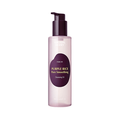 Aceite limpiador Eqqualberry con arroz morado que disuelve maquillaje.
