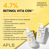 Limpiador corporal con retinol y vitaminas que ayuda a mejorar el aspecto de la piel opaca y con textura irregular.