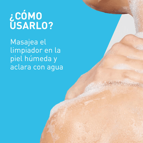 SA Limpiador Anti-rugosidades de CeraVe que suaviza la piel áspera con exfoliación química no abrasiva.