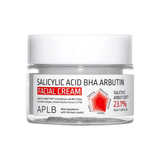 Crema facial APLB con ácido salicílico BHA y arbutina que ayuda a controlar imperfecciones, minimizar poros y mejorar manchas post acné.
