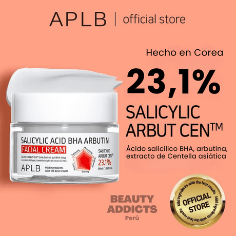 Salicylic Acid BHA Arbutin Facial Cream ideal para piel grasa o con tendencia acneica que busca hidratación sin sensación pesada.