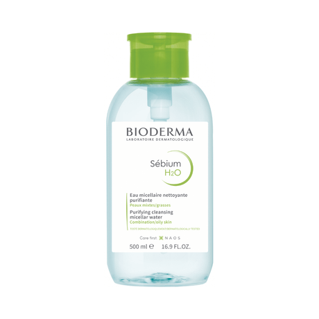 Sébium H2O Bioderma limpia y purifica la piel mixta o grasa sin resecar.