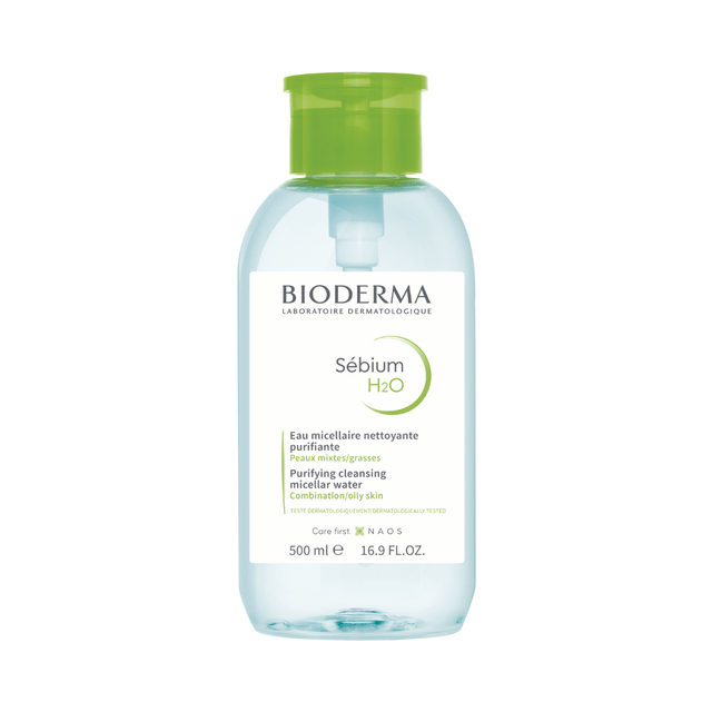 Sébium H2O Bioderma limpia y purifica la piel mixta o grasa sin resecar.