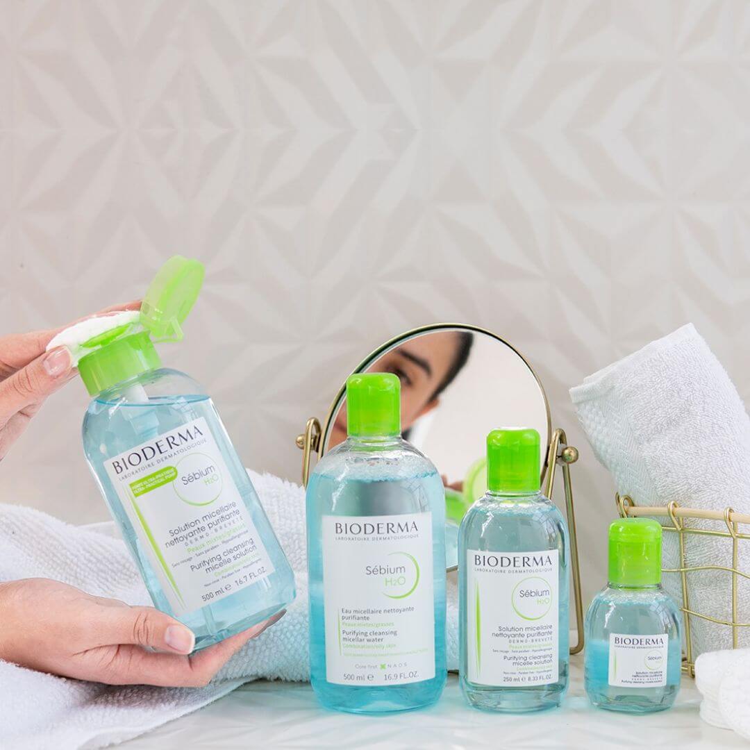 Sébium H2O Bioderma elimina impurezas y controla el exceso de sebo.