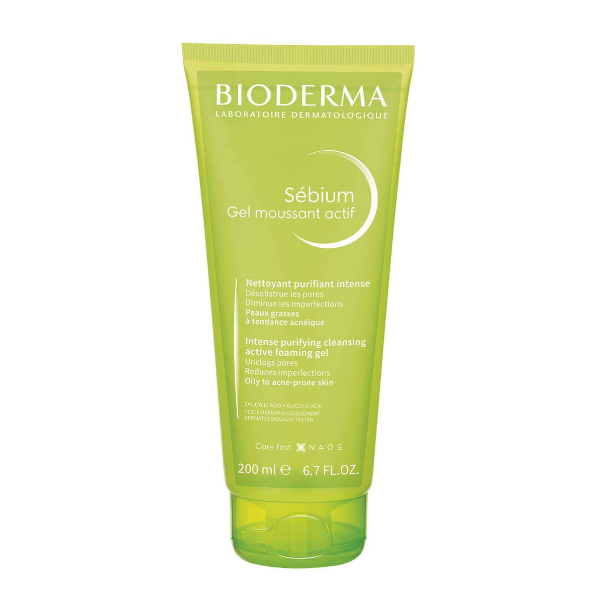Sébium Gel Moussant Actif Bioderma limpia profundamente la piel grasa y con tendencia acneica.