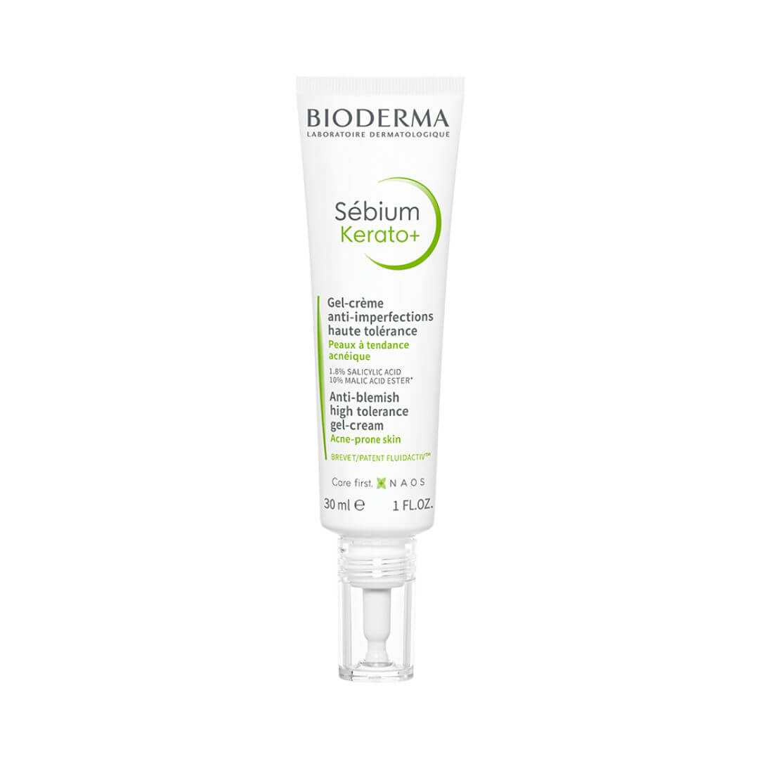 Sébium Kerato+ Bioderma exfolia suavemente y previene imperfecciones y puntos negros.