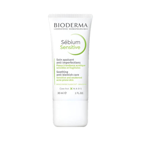 Sébium Sensitive Bioderma calma la piel sensible y reduce irritación y enrojecimiento.