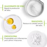 Sébium Sensitive Bioderma alivia molestias y protege la piel grasa o mixta sensible.