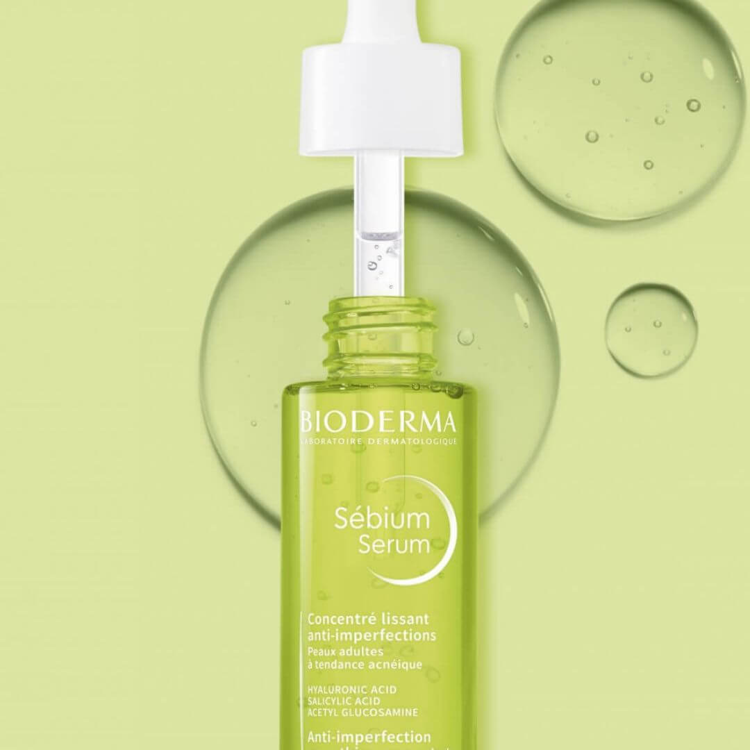 Bioderma Sébium Serum, fórmula hipoalergénica y sin parabenos para piel con tendencia acneica.