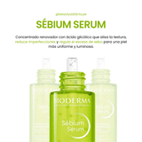 Sébium Serum Suero Imperfecciones Bioderma combate puntos negros y refina los poros dilatados.