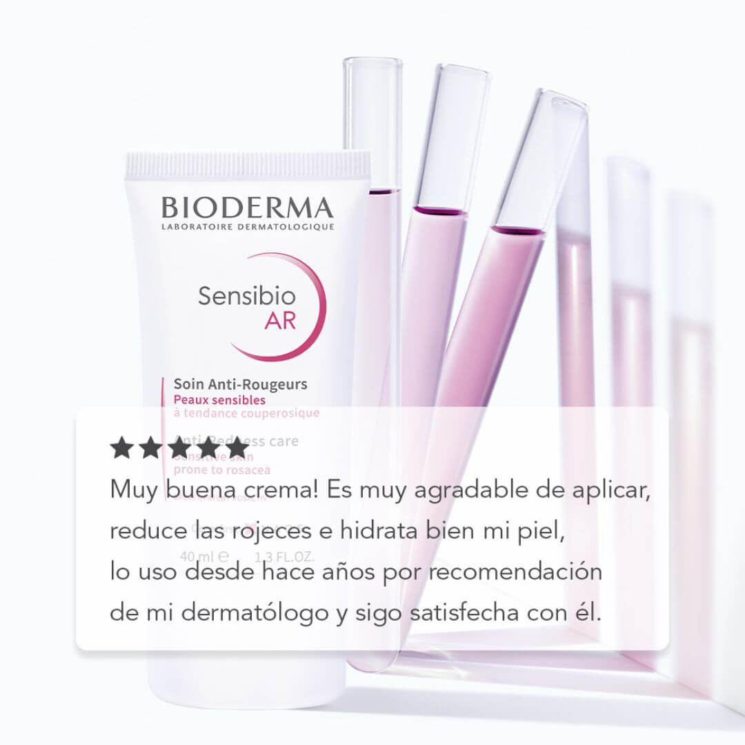 Sensibio AR Hidratante Bioderma atenúa rojeces persistentes y aporta confort inmediato.