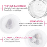 Sensibio Gel Moussant Bioderma fórmula suave que mantiene la hidratación natural.
