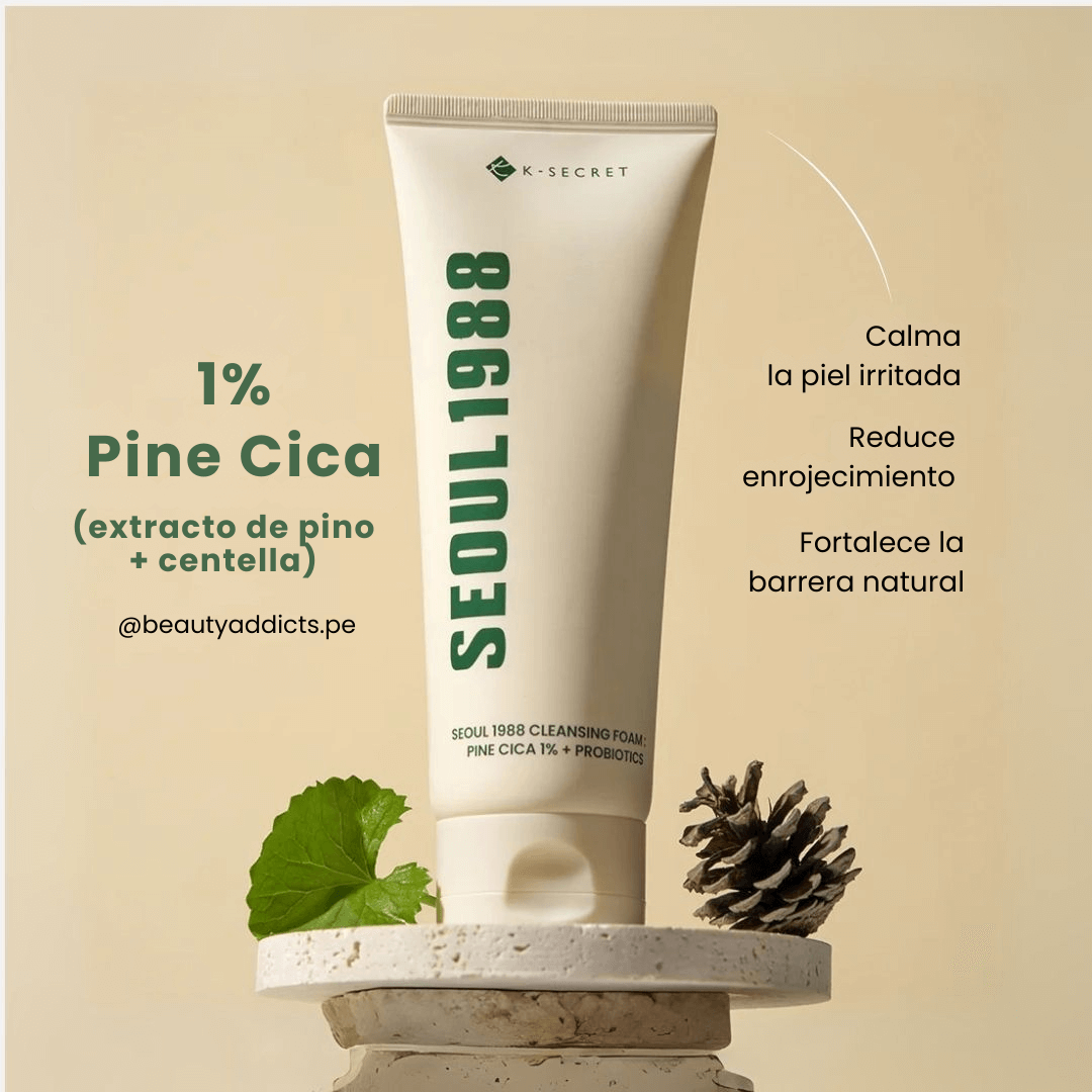 Limpiador facial Ksecret para equilibrar microbiota cutánea.